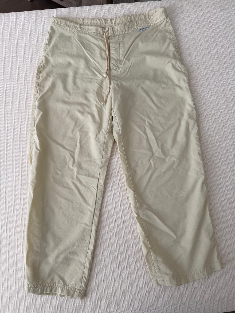 Vintage Patagonia Water Girl Ripstop Crop Utility Pants Women's XS Beige Cream